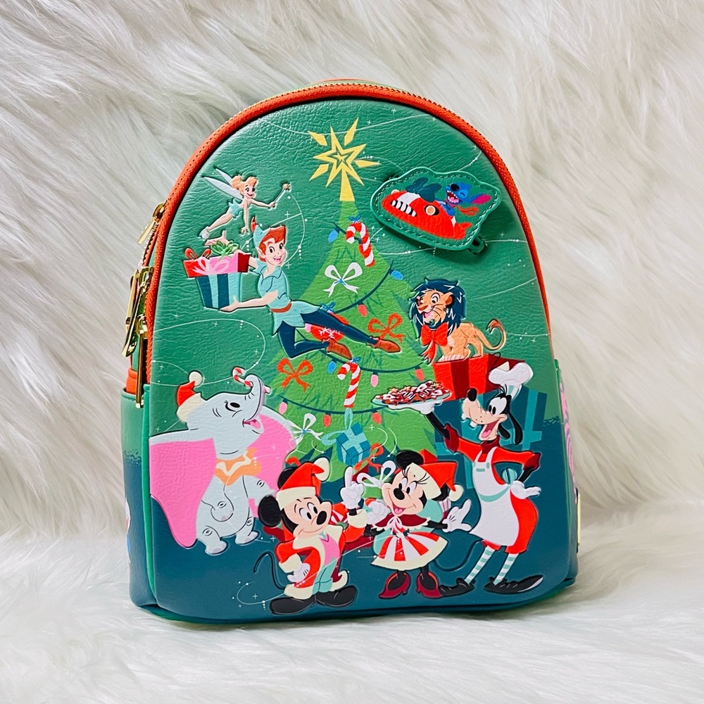 Disney Classics Christmas Glow-in-the-Dark Loungefly Mini Backpack - Picture 3 of 12